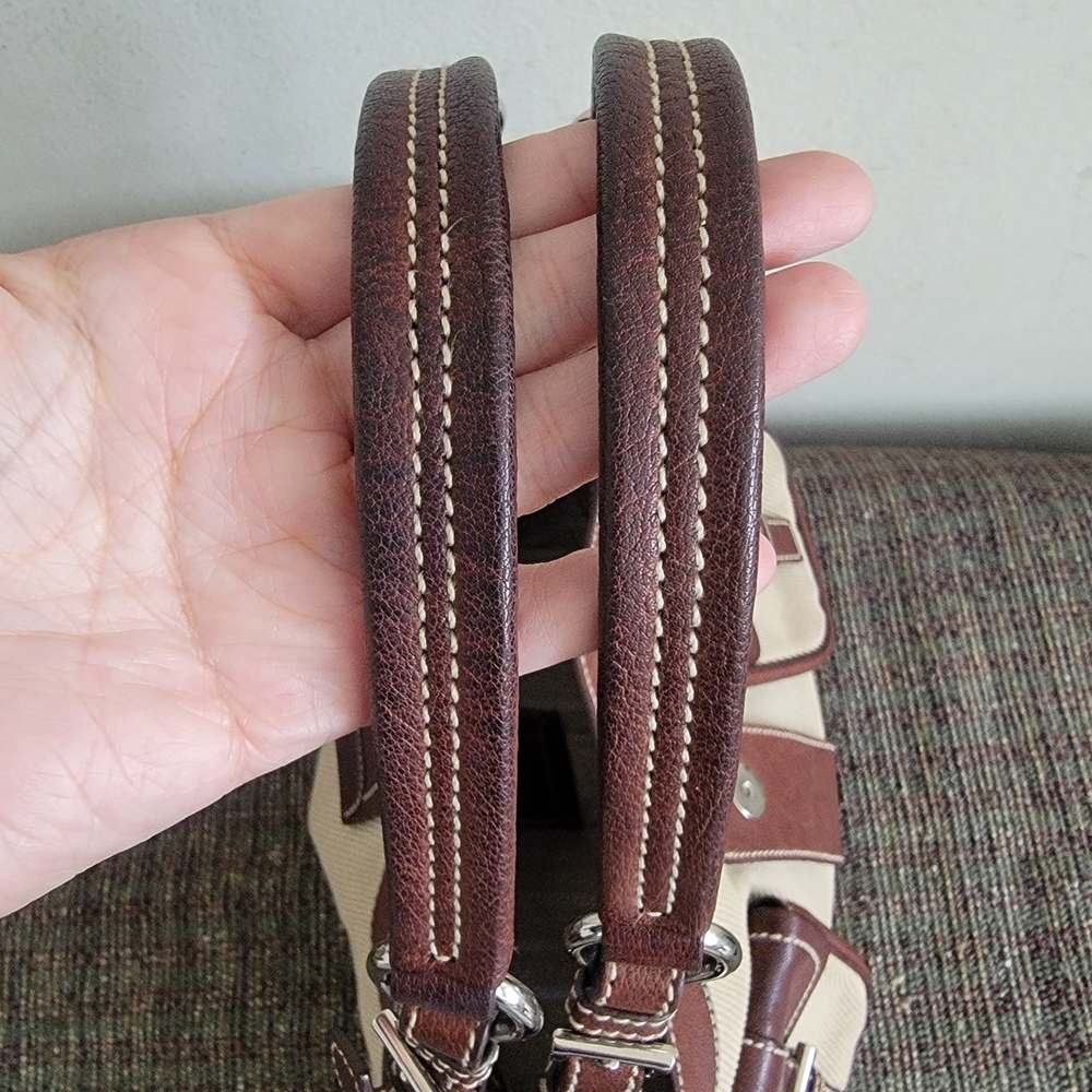 Authentic Prada Double Pockets Handbag Vintage Retro Y2k - Picture 11 of 13